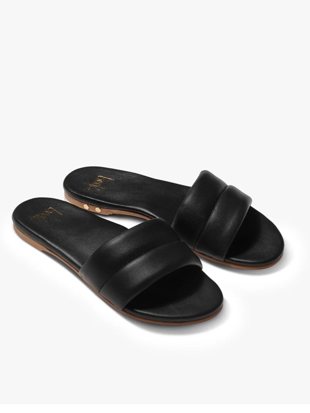 BEEK ‘Sugarbird’ Leather Slide Sandals